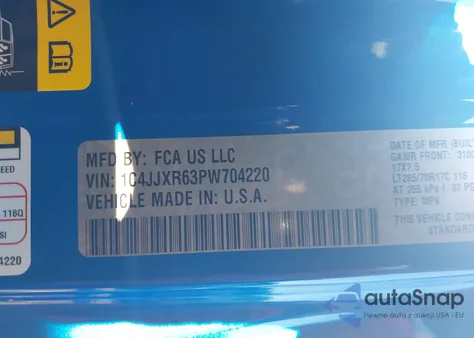 2023 Jeep Wrangler 4Xe Rubicon 4X4 z USA, uszkodzony, nr VIN 1C4JJXR63PW704220